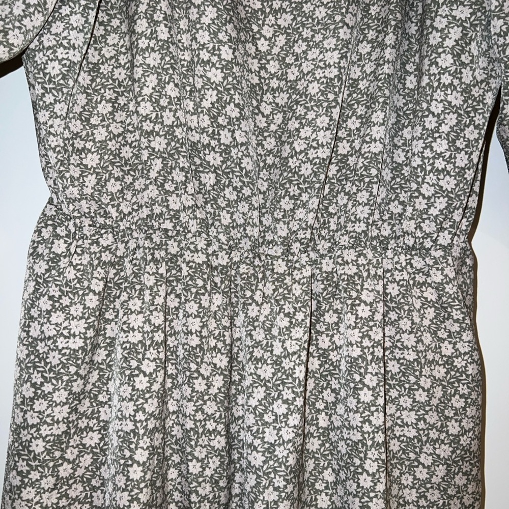 Lulus Lush Times With You Sage Green Floral Puff Sleeve Midi Dress Womens Sz XS - Picture 10 of 10